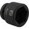 Dynamic 1" Drive Standard Socket, Black Phosphate, Tools 1-15/16" X 1" Drive, 6 Point Standard Length D025362 - alternate 2